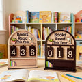 Books Read This Year Tracker – Wooden Reading Flip Tracker