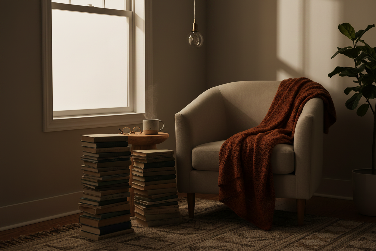 Cozy Reading Nook - Darker