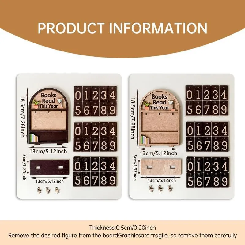 Books Read This Year wooden flip tracker lifestyle